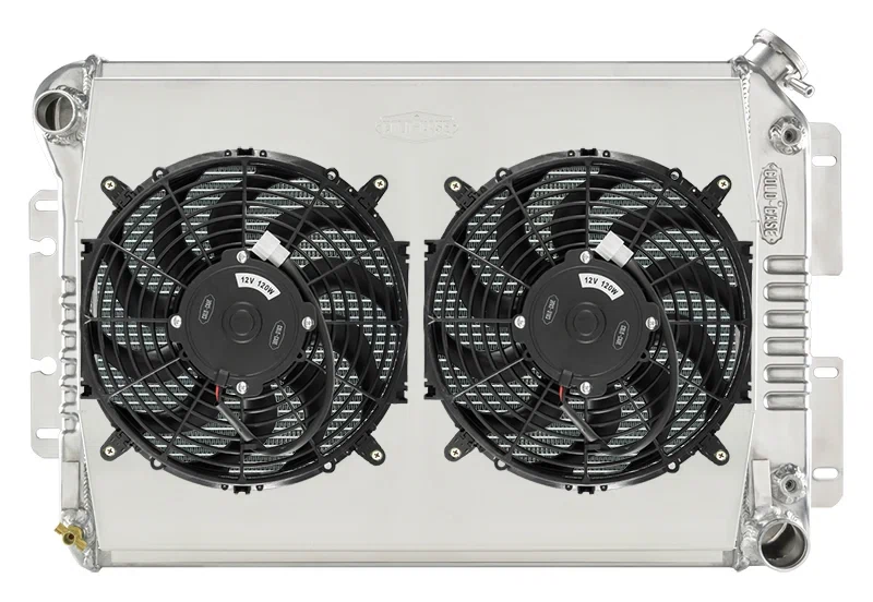 67-69 F Body LS Dual 12 Inch Fan Kit Manual Trans Cold Case Radiators